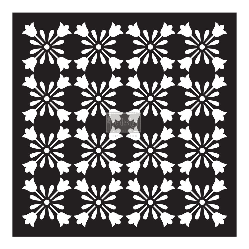 Lia Paver Stencil - 11.5" x 11.5"x 0.8mm