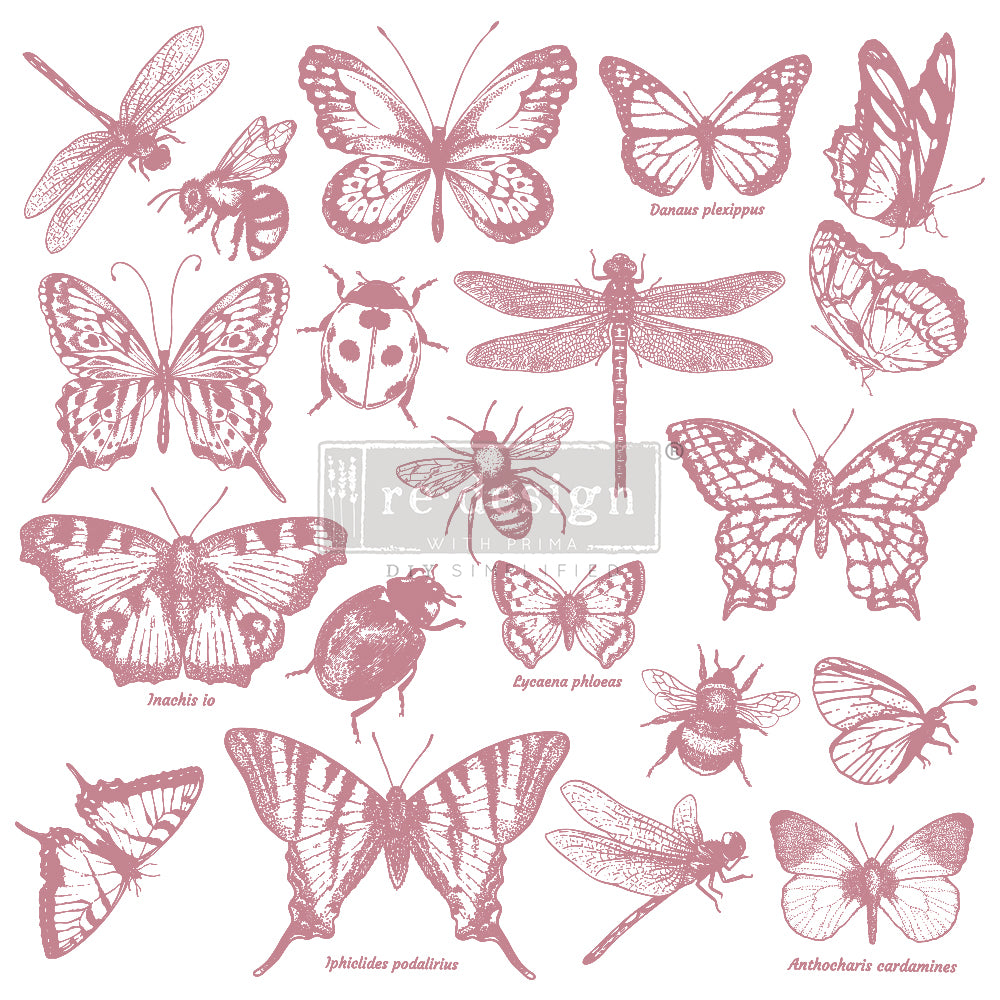 Monarch Collection Stamp - 12"x12" Clear Cling
