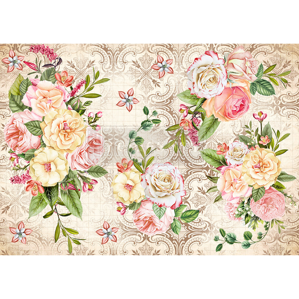 Amiable Roses - Decoupage Tissue Paper