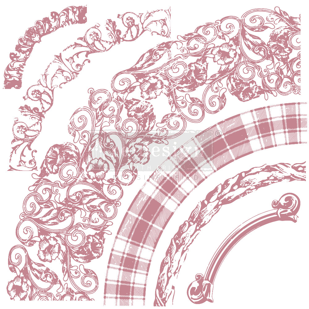 Curved Accents Stamp - 12"x12" (6 pieces)