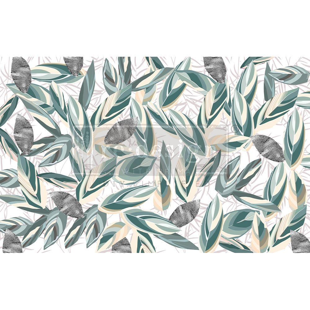 Radiant Eucalyptus - Fiber Tissue Paper Decoupage - 1 sheet