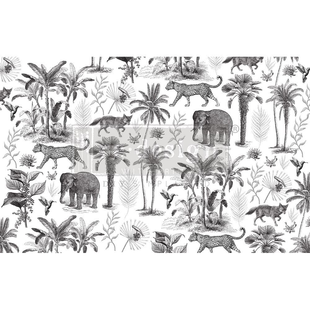 Wild Savanna - Fiber Tissue Paper Decoupage - 1 sheet