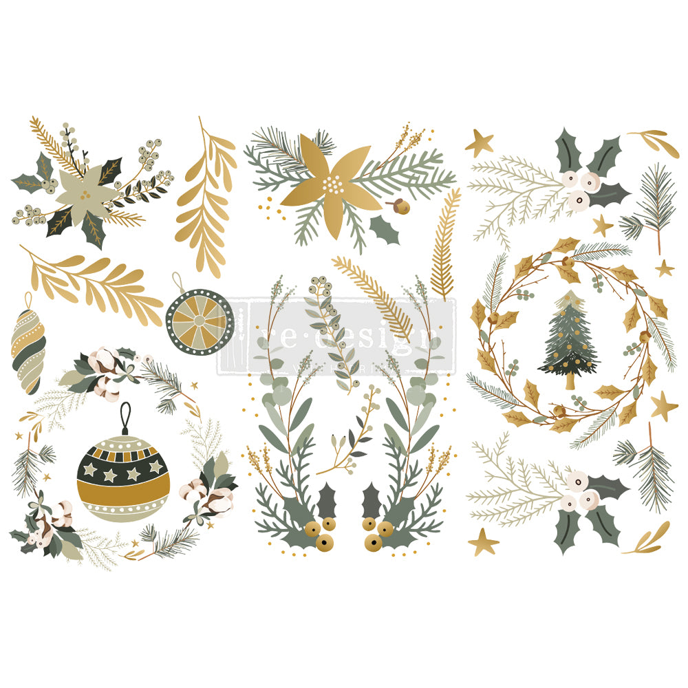 Holiday Spirit - Small Transfer - 6" x 12", 3 sheets
