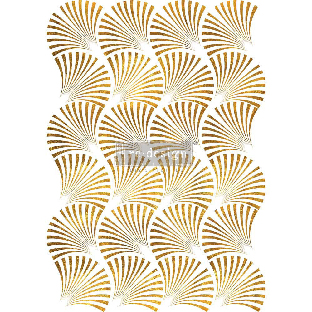 Geo Wave Transfer - 24" x 35", 3 sheets