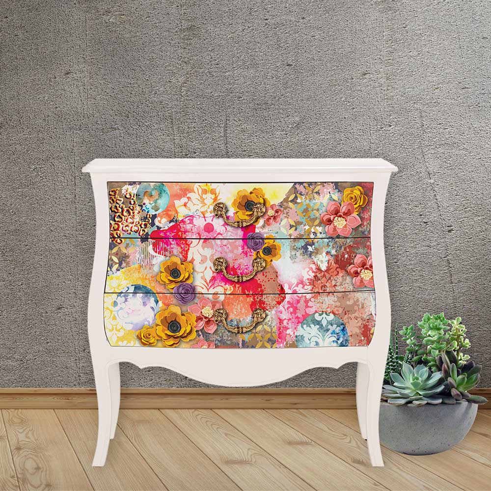 CeCe Abstract Beauty - Fiber Tissue Paper Decoupage - 1 sheet
