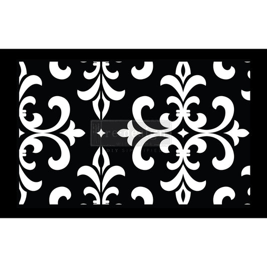 Modern Damask Stick & Style Stencil Roll - 7" x 3 yards