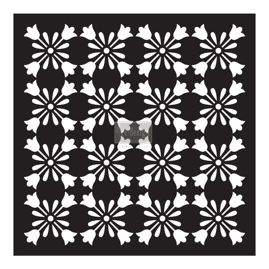 Lia  Paver Stencil - 11.5" x 11.5"x 0.8mm