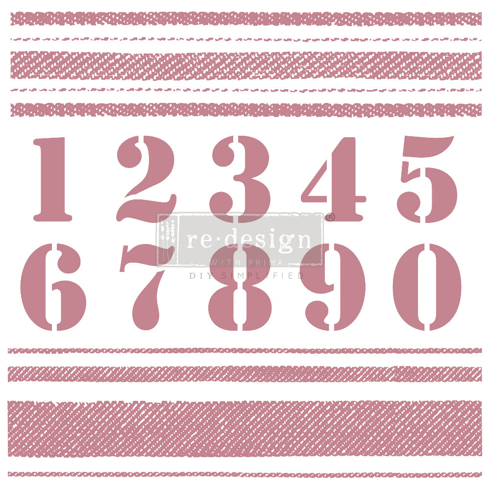 Stripes Stamp - 12"x12" Clearn Cling
