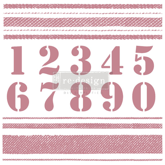 Stripes Stamp - 12"x12" Clearn Cling