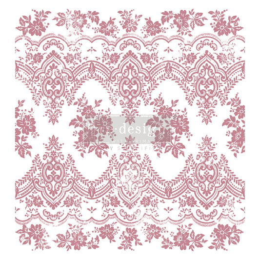 Vintage Wallpaper Stamp - 12"x12" Clear Cling