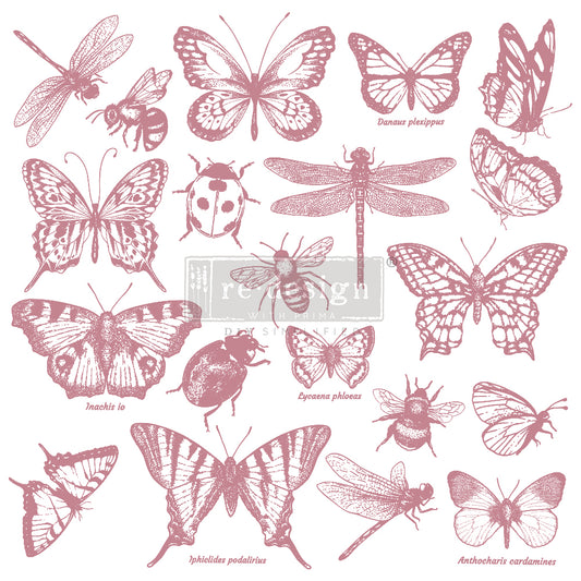Monarch Collection Stamp - 12"x12" Clear Cling