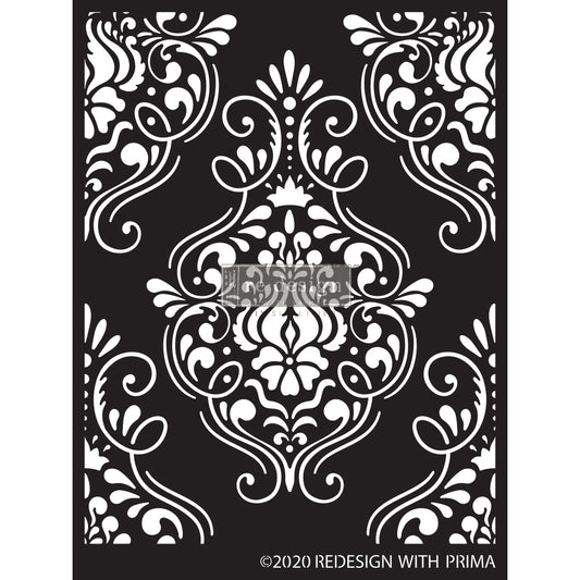 Flourish Emblem Decor Stencil - 9" x 13.5"