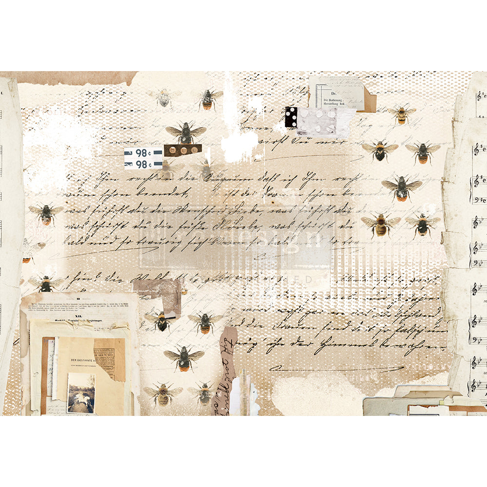 Mysterious Notes - Decoupage Tissue Paper