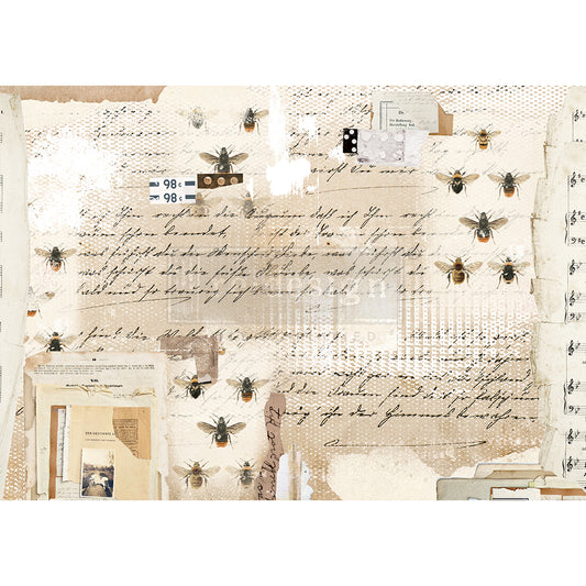Mysterious Notes - Decoupage Tissue Paper