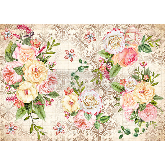 Amiable Roses - Decoupage Tissue Paper