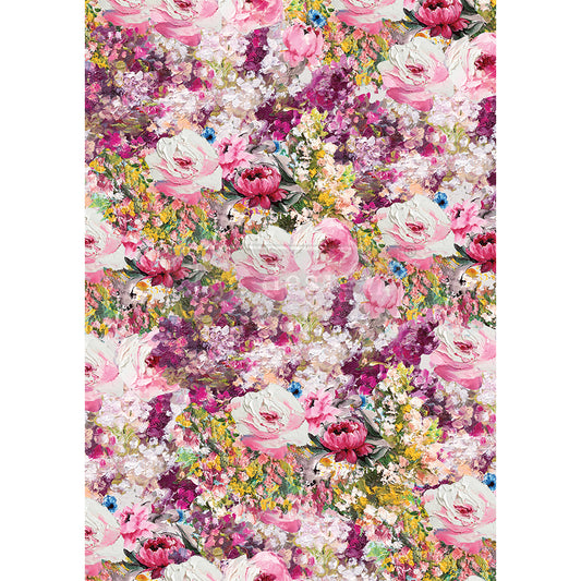 Fuchsia Meadow - Decoupage Tissue Paper