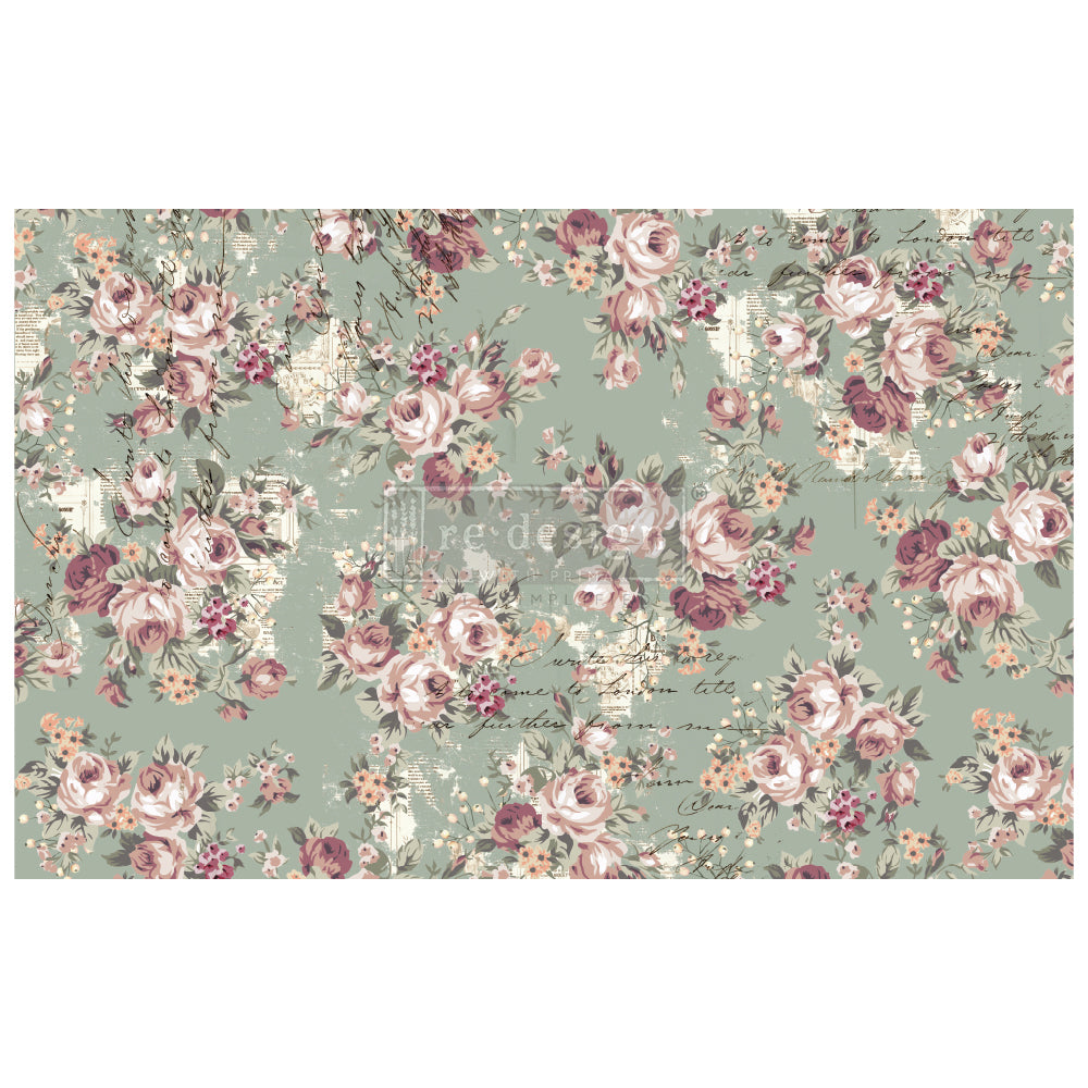 Olivia - Fiber Tissue Paper Decoupage - 1 sheet
