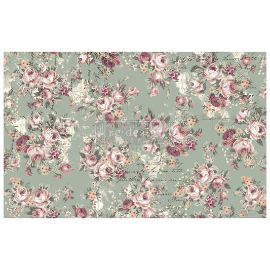 Olivia - Fiber Tissue Paper Decoupage - 1 sheet