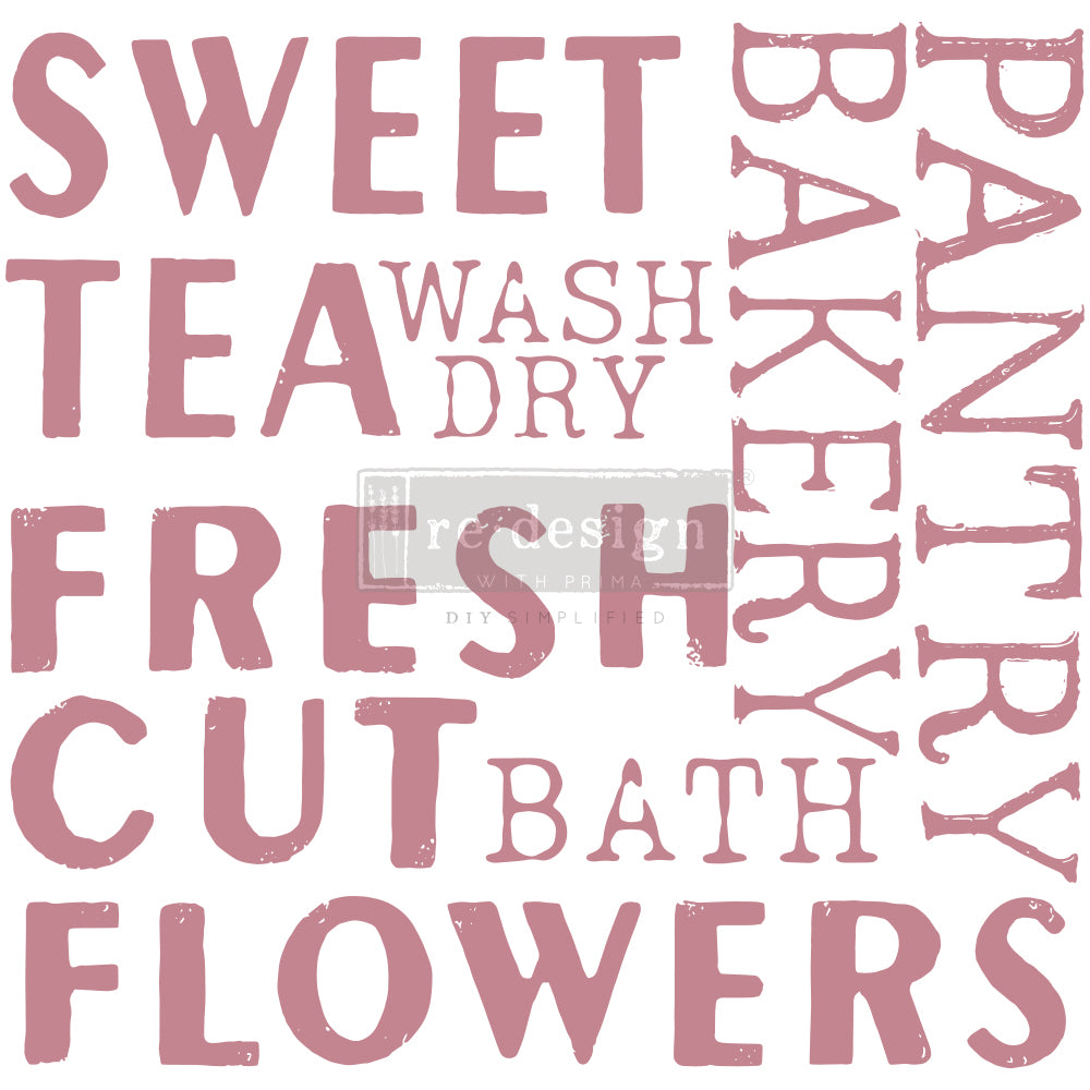 Sweet Tea Stamp - 12"x12" (9 pieces)