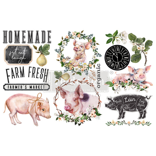 Farm Fresh - Small Transfer - 6" x 12", 3 sheets