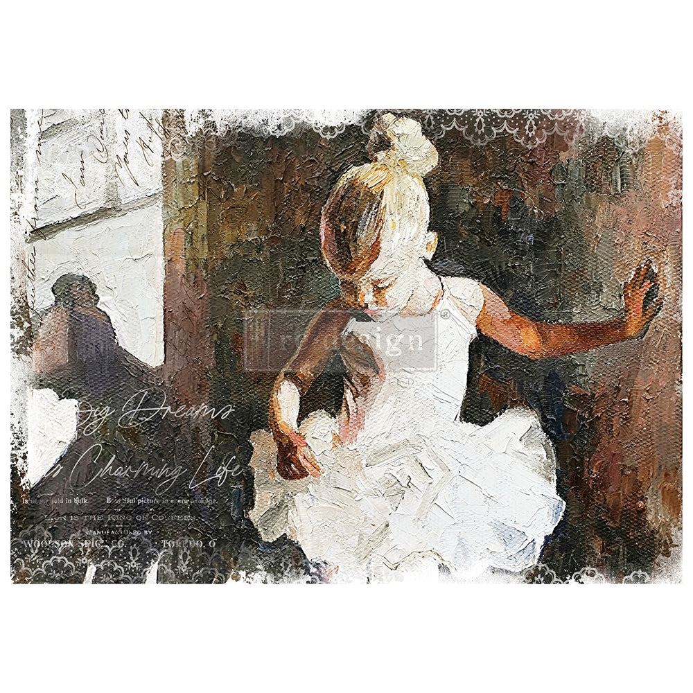 Dancer A1 Mulberry Rice Paper Decoupage