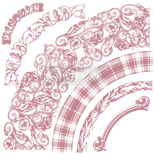 Curved Accents Stamp - 12"x12" (6 pieces)