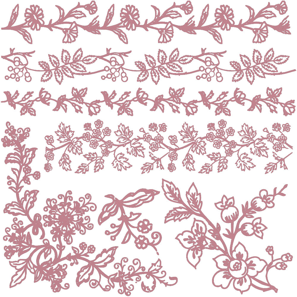 Bold Branches Stamp - 12"x12" (7 pieces)