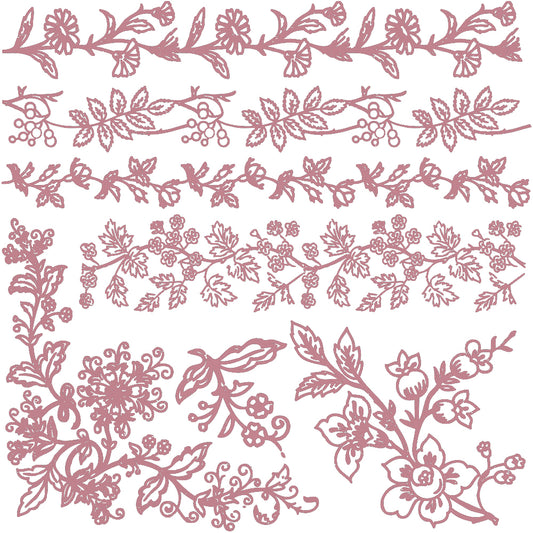 Bold Branches Stamp - 12"x12" (7 pieces)