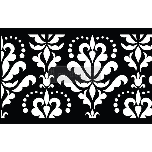 Damask Flourish Stick & Style Stencil Roll - 7" x 3 yards