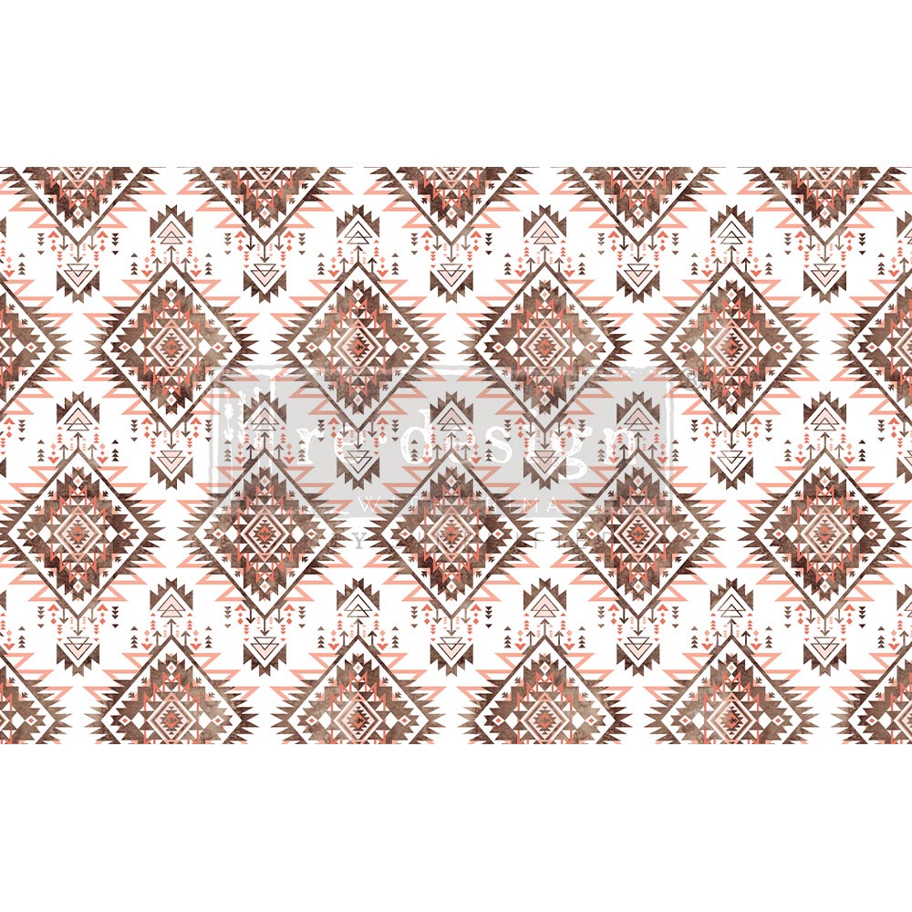 Linear Splendor - Fiber Tissue Paper Decoupage - 1 sheet