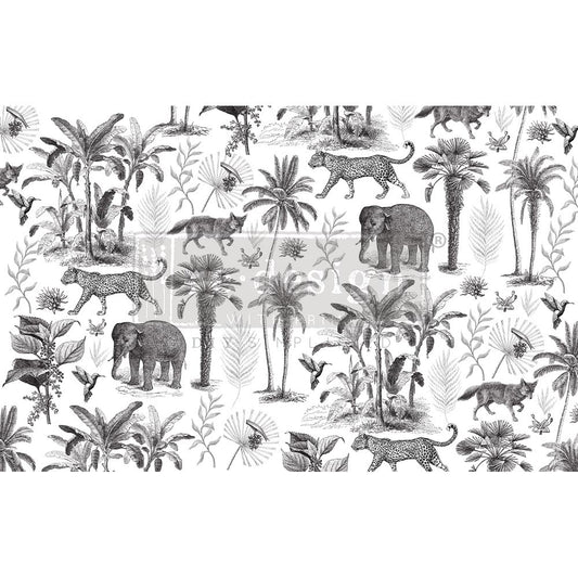 Wild Savanna - Fiber Tissue Paper Decoupage - 1 sheet