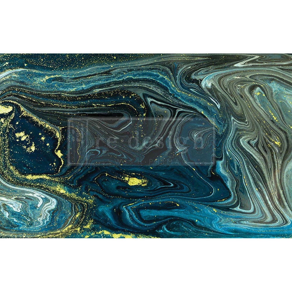 Nocturnal Marble - Fiber Tissue Paper Decoupage - 1 sheet