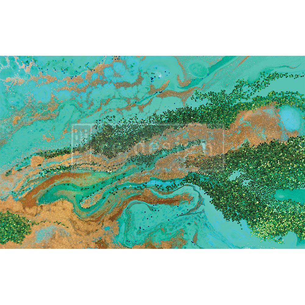 Patina Copper - Fiber Tissue Paper Decoupage - 1 sheet