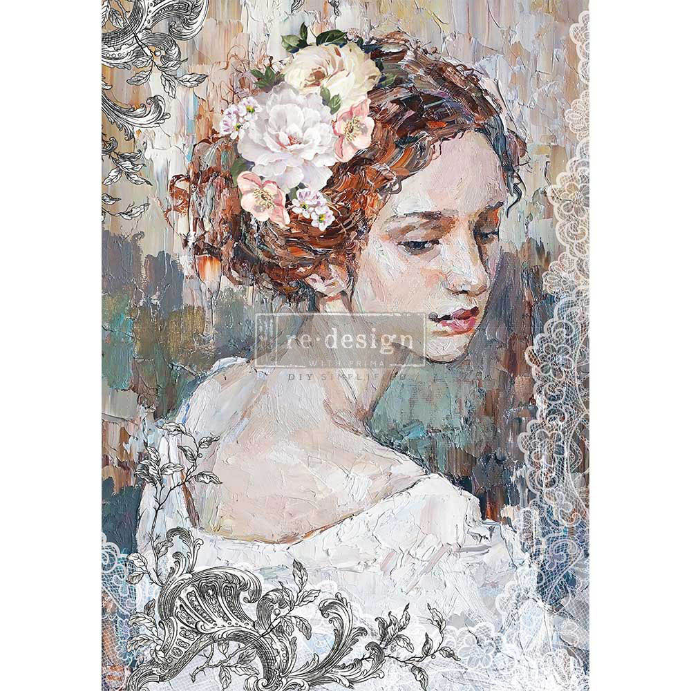 Peaceful Ponder A1 Rice Paper Decoupage