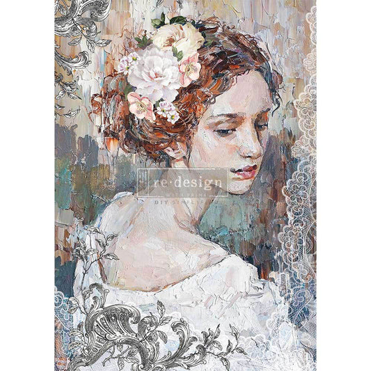 Peaceful Ponder A1 Rice Paper Decoupage