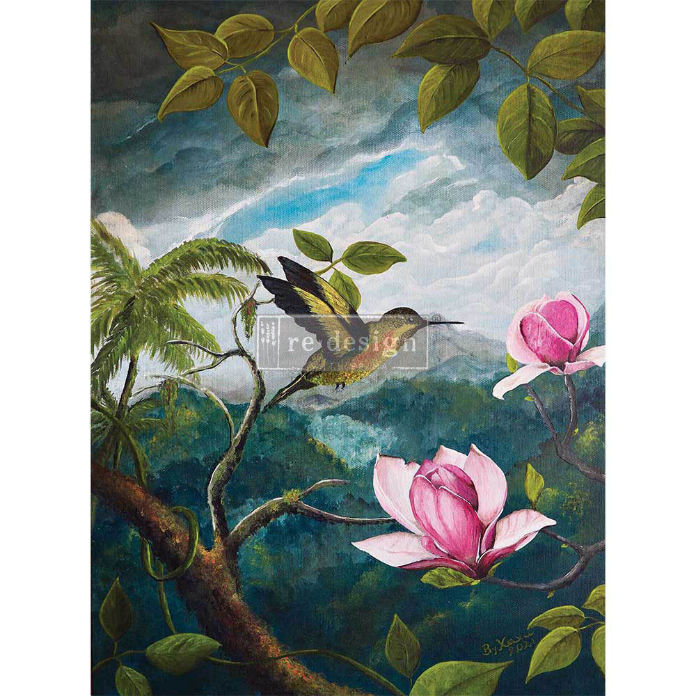 Spring Magnolias A1 Rice Paper Decoupage