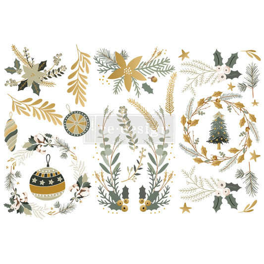 Holiday Spirit - Small Transfer - 6" x 12", 3 sheets