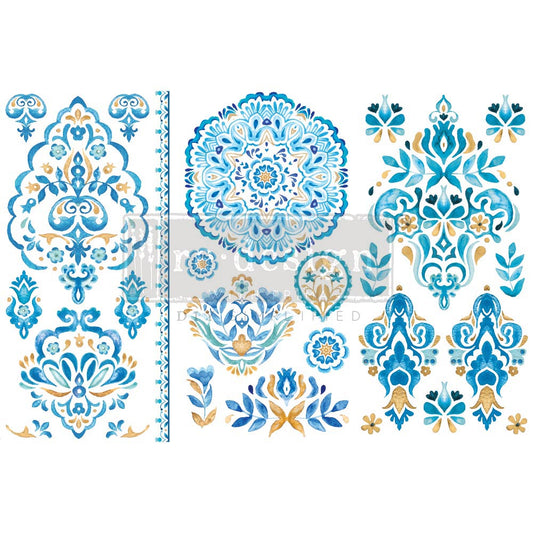 Artisinal Tile Small Transfer - 6" x 12", 3 sheets
