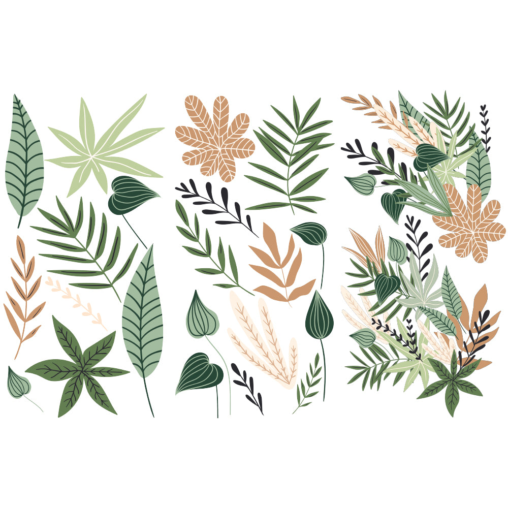 Greenery House - Small Transfer - 6" x 12", 3 sheets