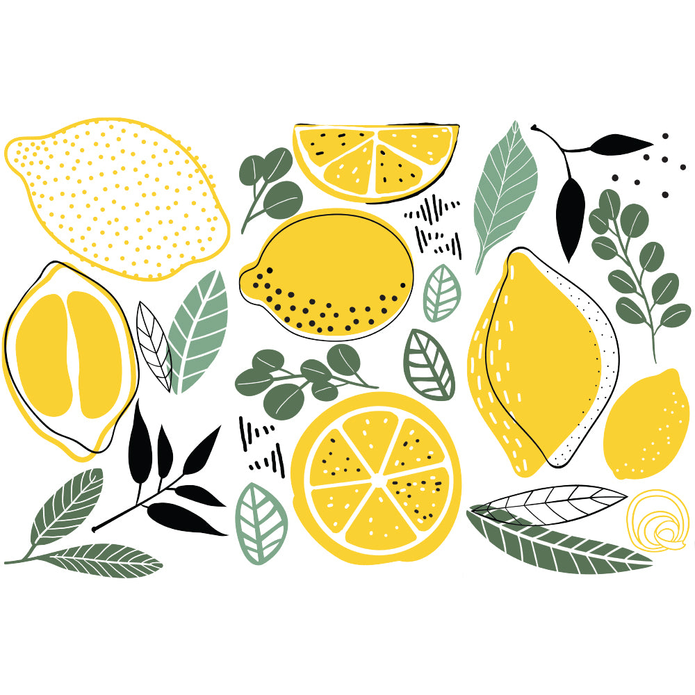 Lemon - Small Transfer - 6" x 12", 3 sheets