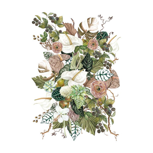 Anthurium Transfer - 24" x 35", 3 sheets