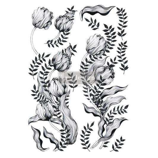 Mono Tulip Transfer - 24" x 35", 2 sheets