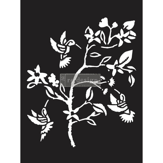 Hummingbird Stencil - 9" x 12"