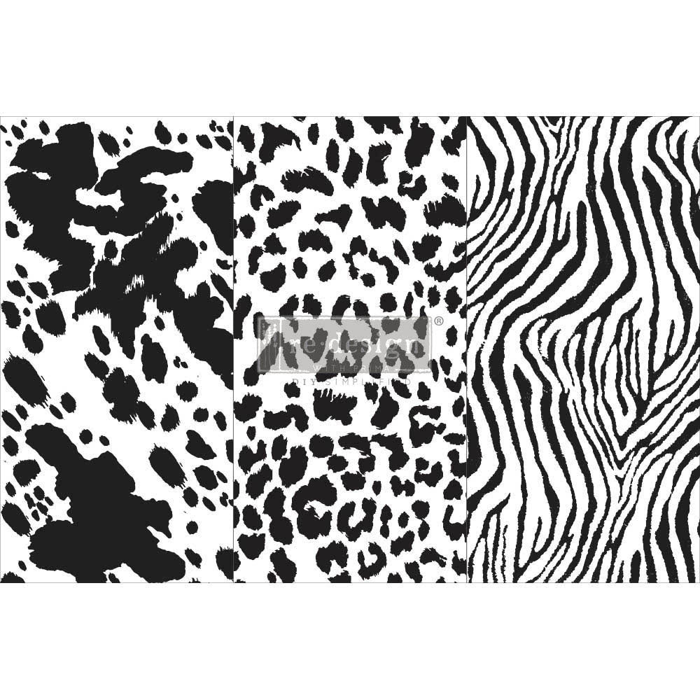 Animal Patterns Small - Small Transfer - 6" x 12", 3 sheets