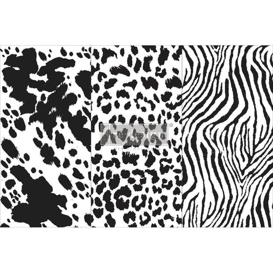 Animal Patterns Small - Small Transfer - 6" x 12", 3 sheets