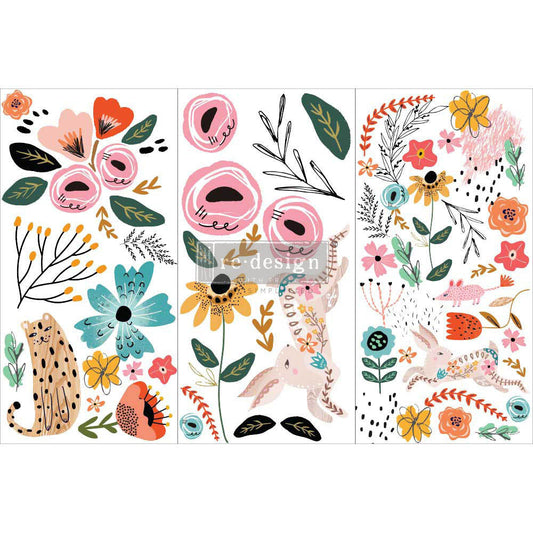 Spring Awakening - Small Transfer - 6" x 12", 3 sheets