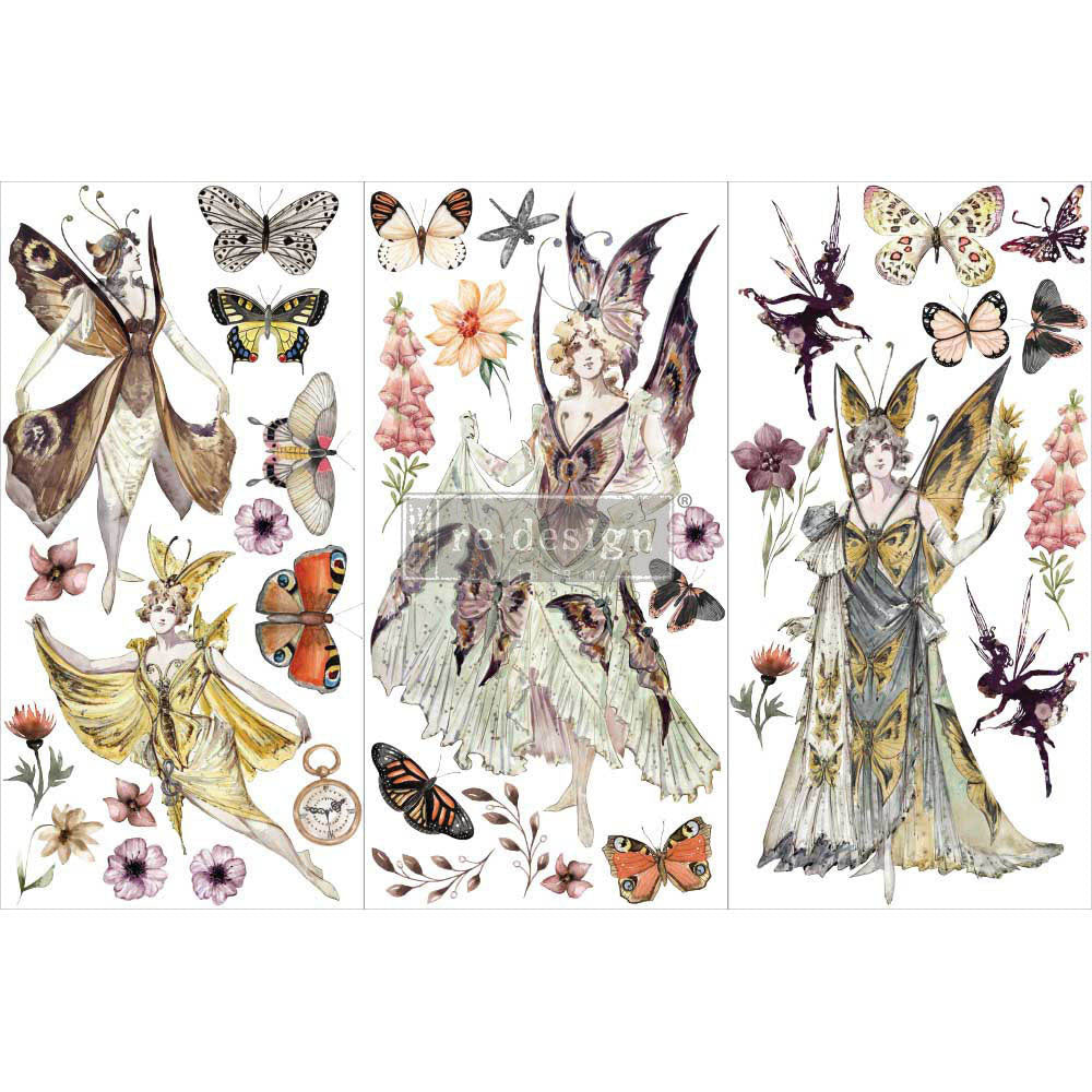 Forest Fairies - Small Transfer - 6" x 12", 3 sheets