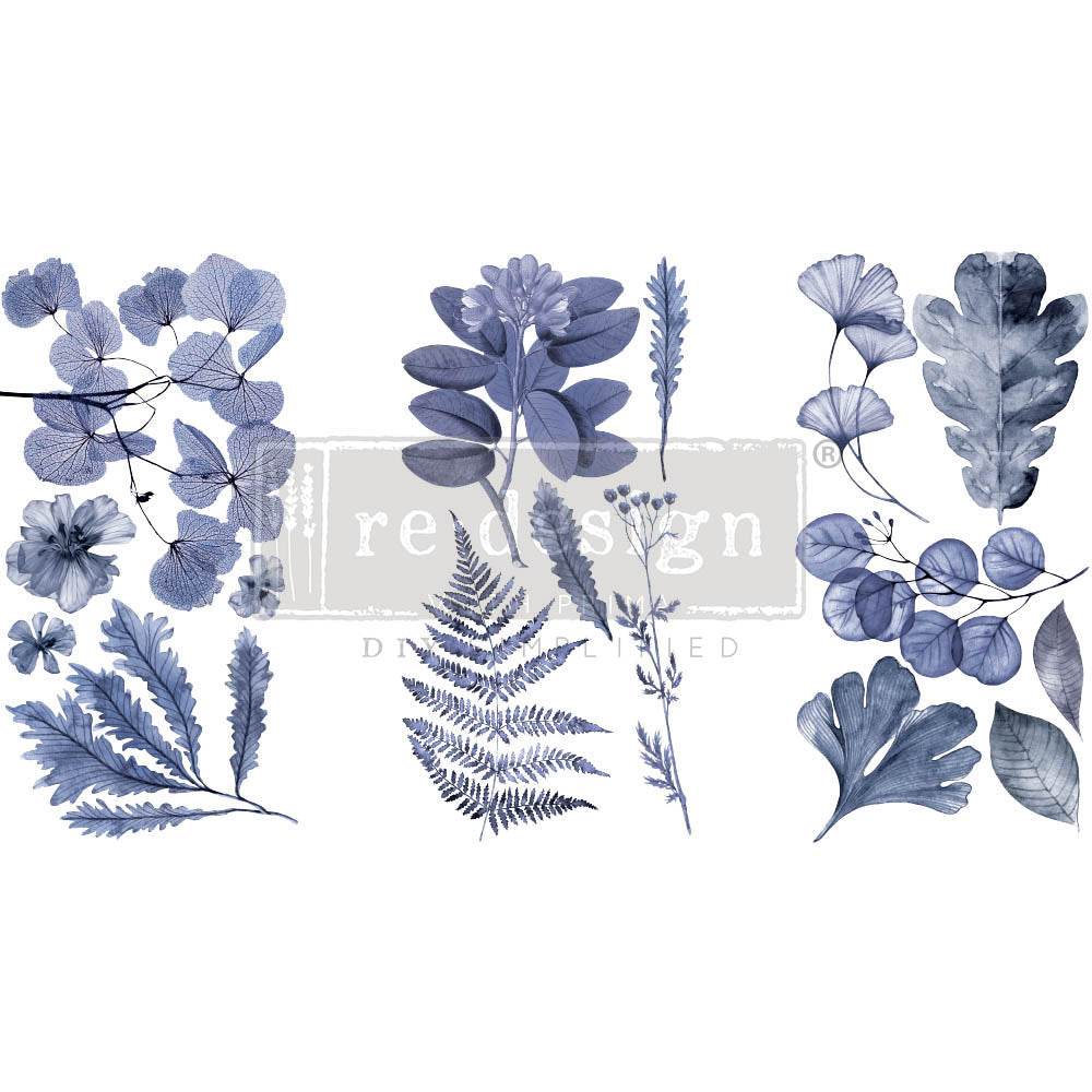 Indigo Decor - Small Transfer - 6" x 12", 3 sheets