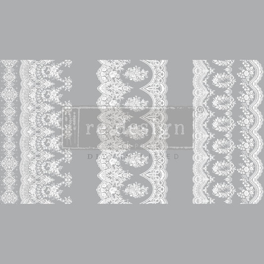 Vintage Wallpaper - Small Transfer - 6" x 12", 3 sheets