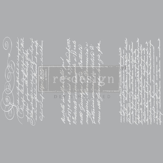 Secret Letter II - Small Transfer - 6" x 12", 3 sheets